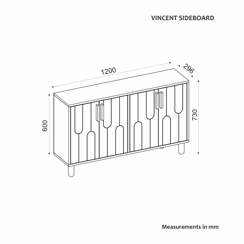 Console Vincent - Saphire Oak Saphire Oak