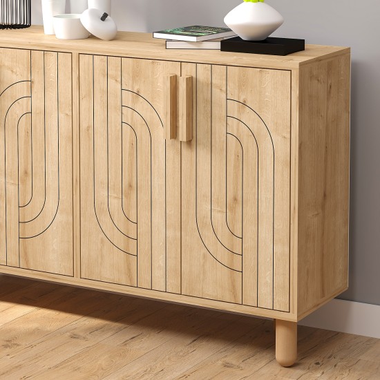 Console Rodney - Saphire Oak Saphire Oak Console Rodney - Saphire Oak Saphire Oak