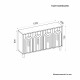 Console Tiger - Saphire Oak Saphire Oak
