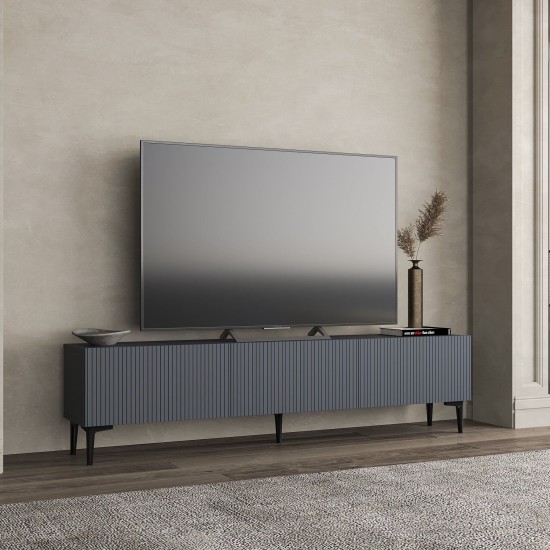 TV Stand Oscar - Anthracite Anthracite TV Stand Oscar - Anthracite Anthracite