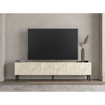 TV Stand Oscar - Travertine Travertine