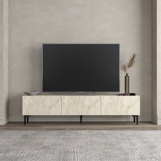TV Stand Oscar - Travertine Travertine TV Stand Oscar - Travertine Travertine
