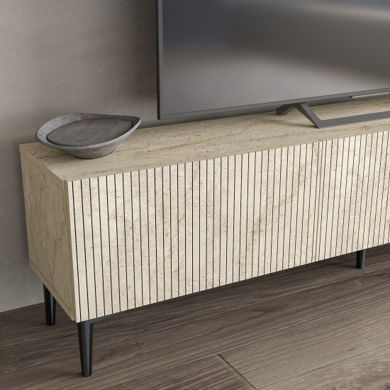 TV Stand Oscar - Travertine Travertine TV Stand Oscar - Travertine Travertine