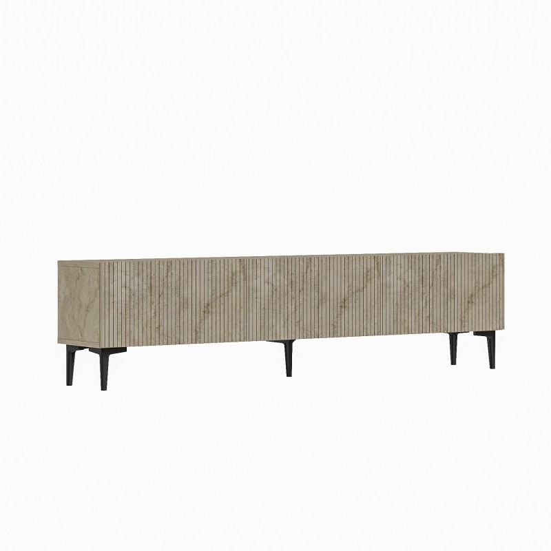 TV Stand Oscar - Travertine Travertine