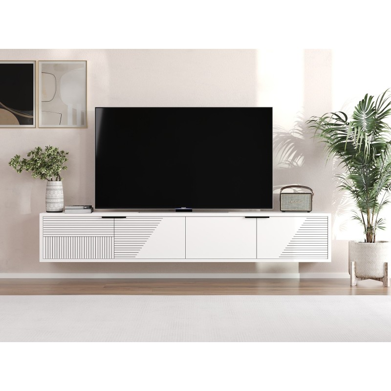TV Stand Parla - White White