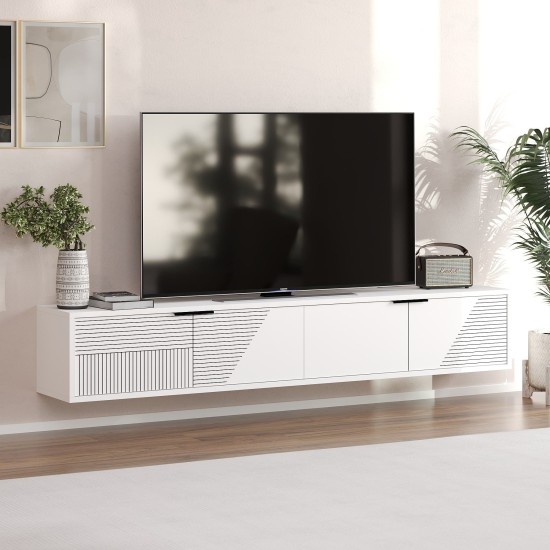 TV Stand Parla - White White TV Stand Parla - White White