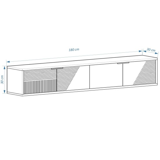 TV Stand Parla - Anthracite Anthracite TV Stand Parla - Anthracite Anthracite