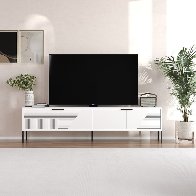TV Stand Dore - White White