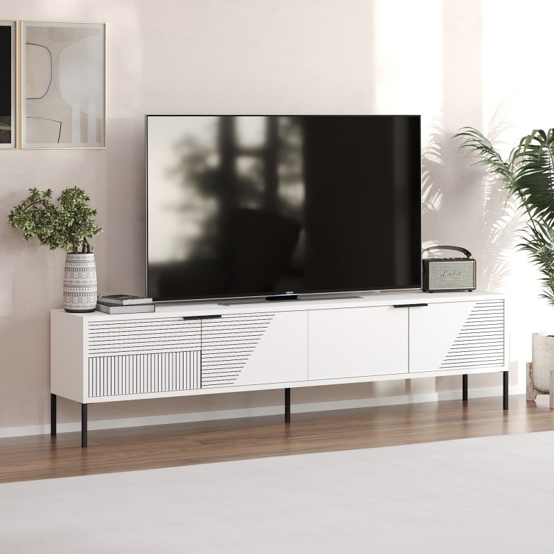 TV Stand Dore - White White