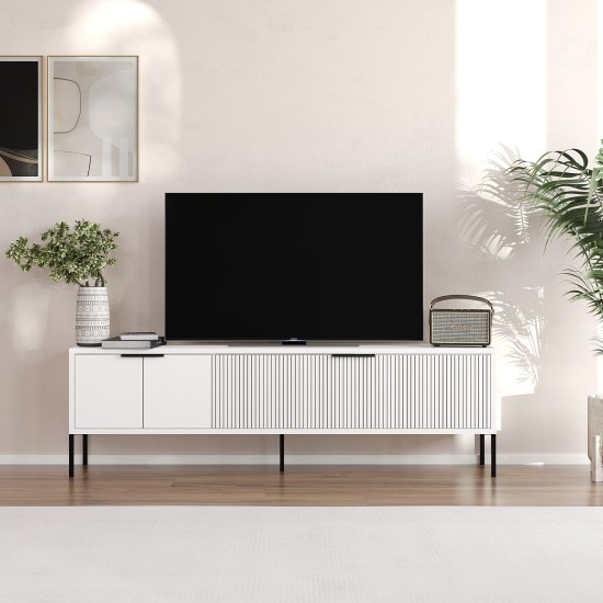 TV Stand Noah - White White TV Stand Noah - White White