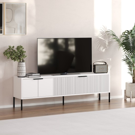 TV Stand Noah - White White TV Stand Noah - White White