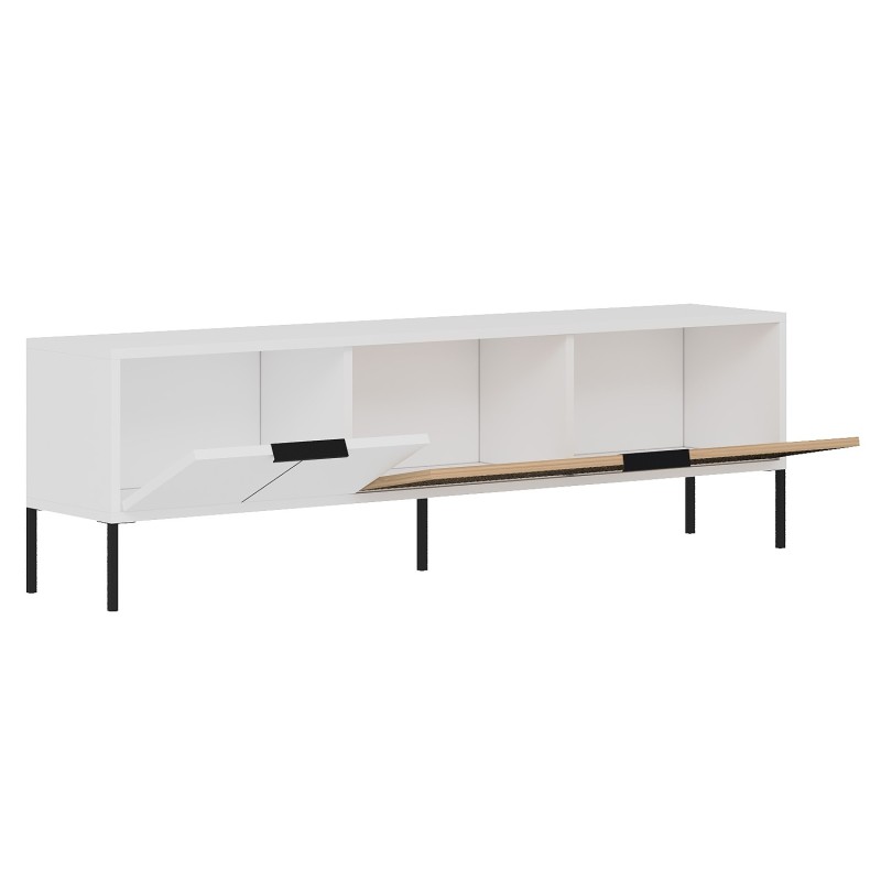 TV Stand Noah - White, Rattan White
Rattan