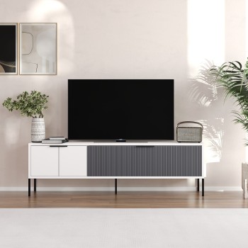 TV Stand Noah - White, Anthracite White
Anthracite