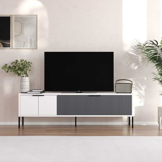 TV Stand Noah - White, Anthracite White
Anthracite TV Stand Noah - White, Anthracite White
Anthracite