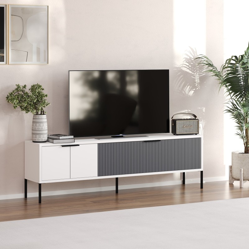 TV Stand Noah - White, Anthracite White
Anthracite