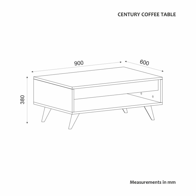 Coffee Table Century - Sapphire Oak Sapphire Oak