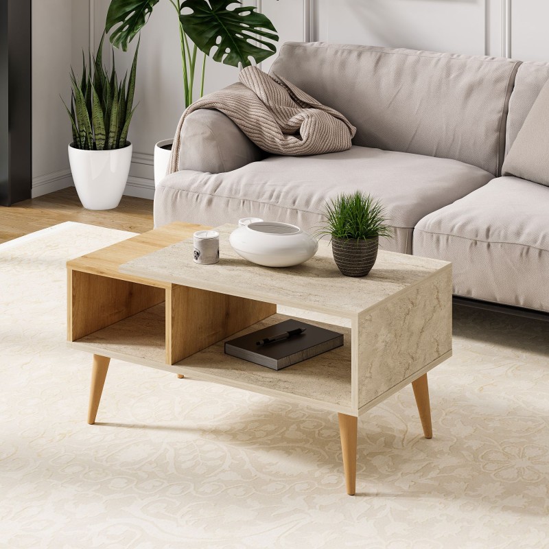 Coffee Table Austin - Travetine, Sapphire Oak Travertine
Sapphire Oak