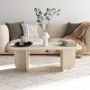 Coffee Table Becaj - Travertine Travertine