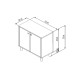 Multi Purpose Cabinet Lina - White Whiite