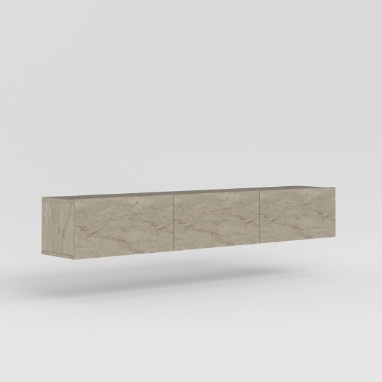 Έπιπλο Τηλεόρασης - Alfa - Χρώμα Τραβερτίνη - 180x31,4x28,6εκ Έπιπλο Τηλεόρασης - Alfa - Χρώμα Τραβερτίνη - 180x31,4x28,6εκ