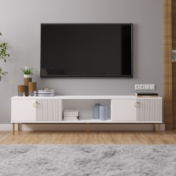 TV Stand Paye - White White