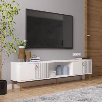TV Stand Paye - White White