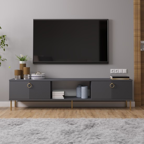 TV Stand Paye - Anthracite Anthracite TV Stand Paye - Anthracite Anthracite
