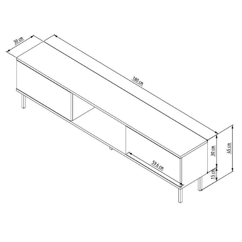 TV Stand Paye - Anthracite Anthracite