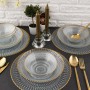 Dinner Set (12 Pieces) Selen 12YTAY Transparent