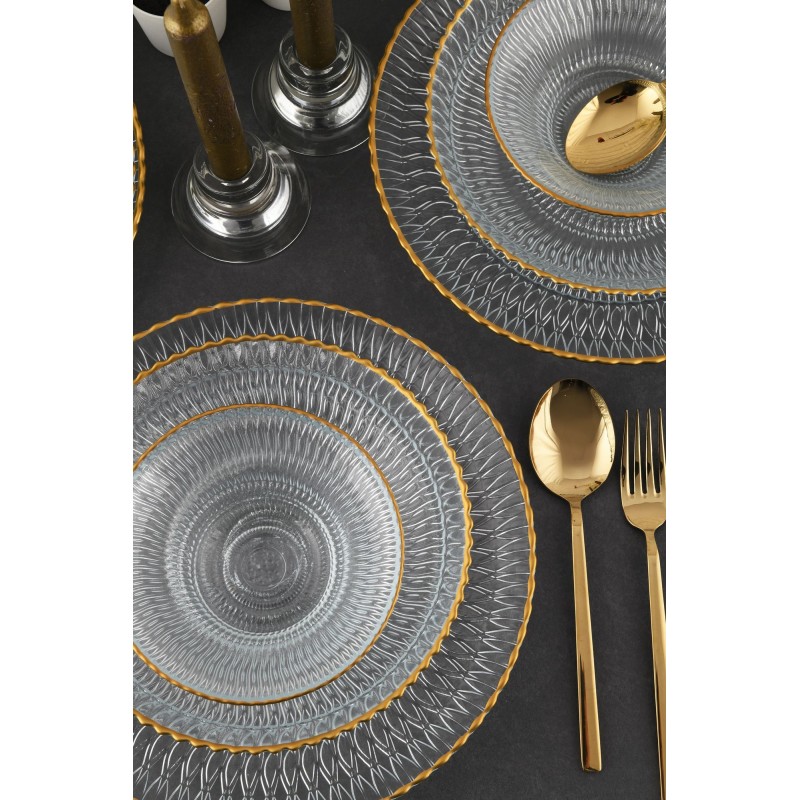 Dinner Set (12 Pieces) Selen 12YTAY Transparent