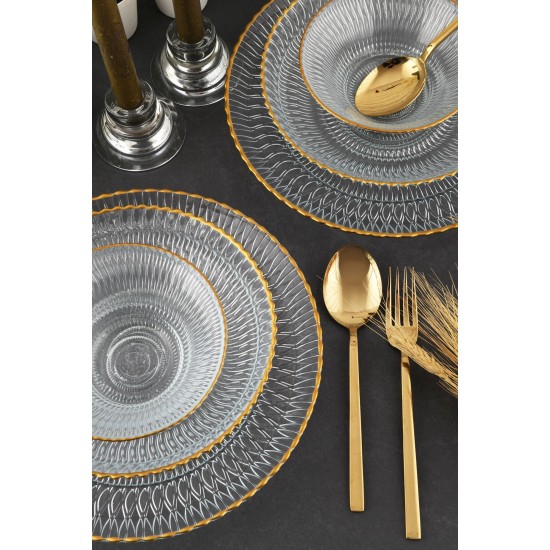Dinner Set (12 Pieces) Selen 12YTAY Transparent