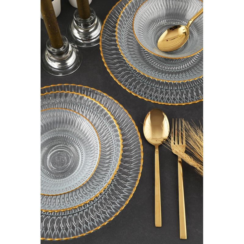 Dinner Set (12 Pieces) Selen 12YTAY Transparent