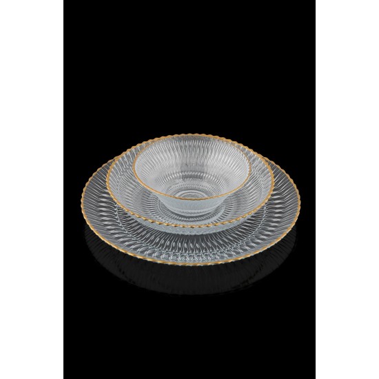 Dinner Set (12 Pieces) Selen 12YTAY Transparent