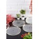 Dessert Plate Set (6 Pieces) Marsilya 6PTAY Transparent