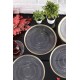 Dessert Plate Set (6 Pieces) Marsilya 6PTAY Transparent