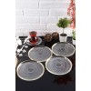 Dessert Plate Set (4 Pieces) Marsilya 4PTAY Transparent