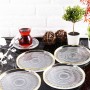Dessert Plate Set (4 Pieces) Marsilya 4PTAY Transparent