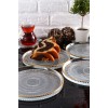 Dessert Plate Set (4 Pieces) Marsilya 4PTAY Transparent