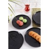 Dessert Plate Set (6 Pieces) Milano 6PTAD Anthracite