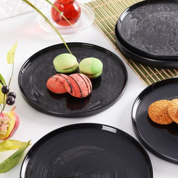 Dessert Plate Set (6 Pieces) Milano 6PTAD Anthracite