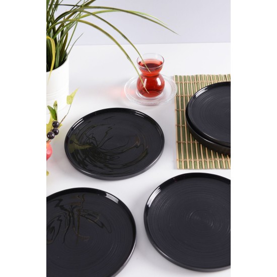 Dessert Plate Set (6 Pieces) Milano 6PTAD Anthracite Dessert Plate Set (6 Pieces) Milano 6PTAD Anthracite