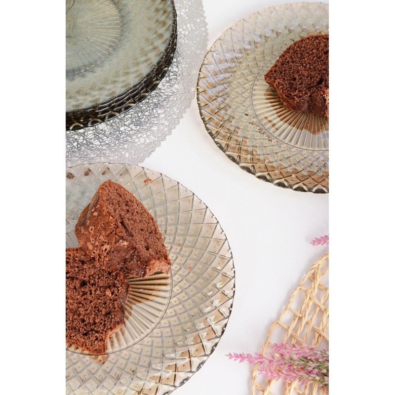 Dessert Plate Set (6 Pieces) Belinda 6PTFS Fume