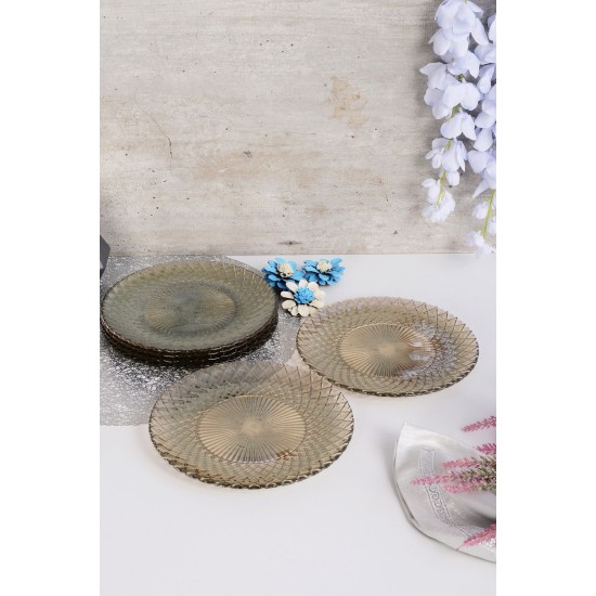 Dessert Plate Set (6 Pieces) Belinda 6PTFS Fume Dessert Plate Set (6 Pieces) Belinda 6PTFS Fume
