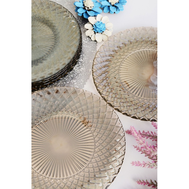 Dessert Plate Set (6 Pieces) Belinda 6PTFS Fume