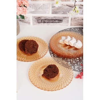 Dessert Plate Set (6 Pieces) Belinda 6PTAS Amber