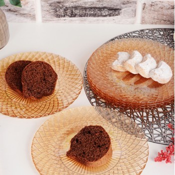 Dessert Plate Set (6 Pieces) Belinda 6PTAS Amber