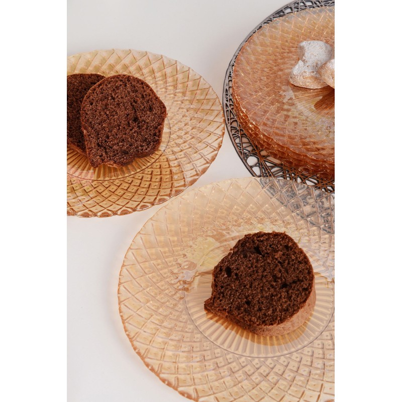 Dessert Plate Set (6 Pieces) Belinda 6PTAS Amber
