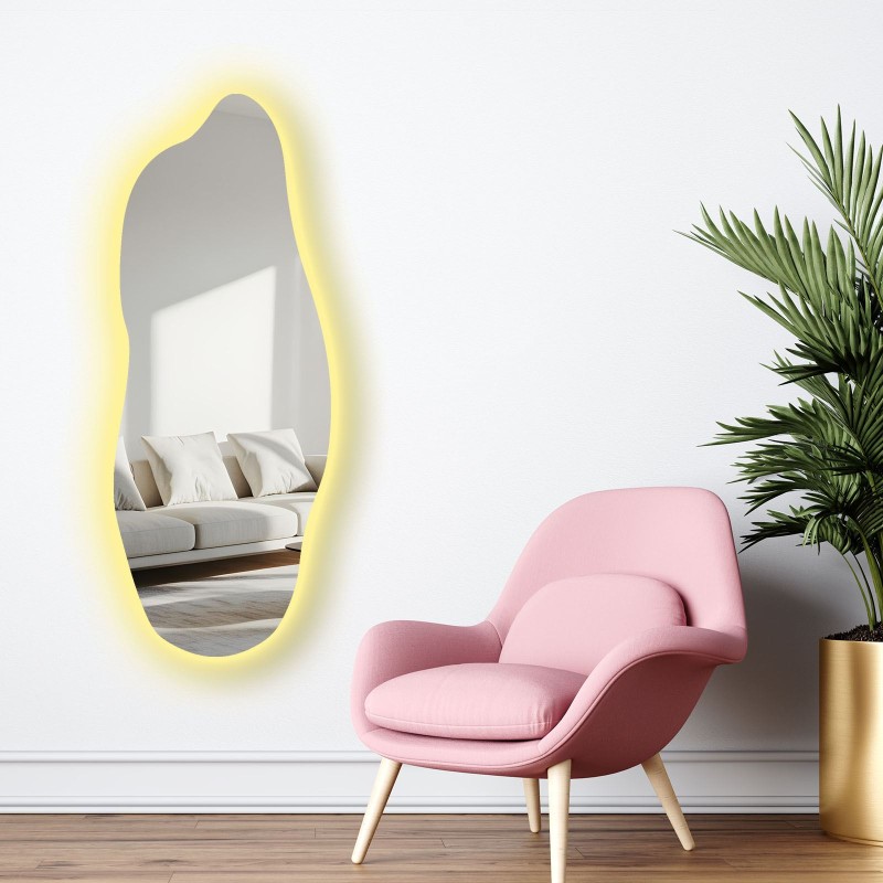 Mirror with Led Lighting 52135Ledayna-001 Multicolor