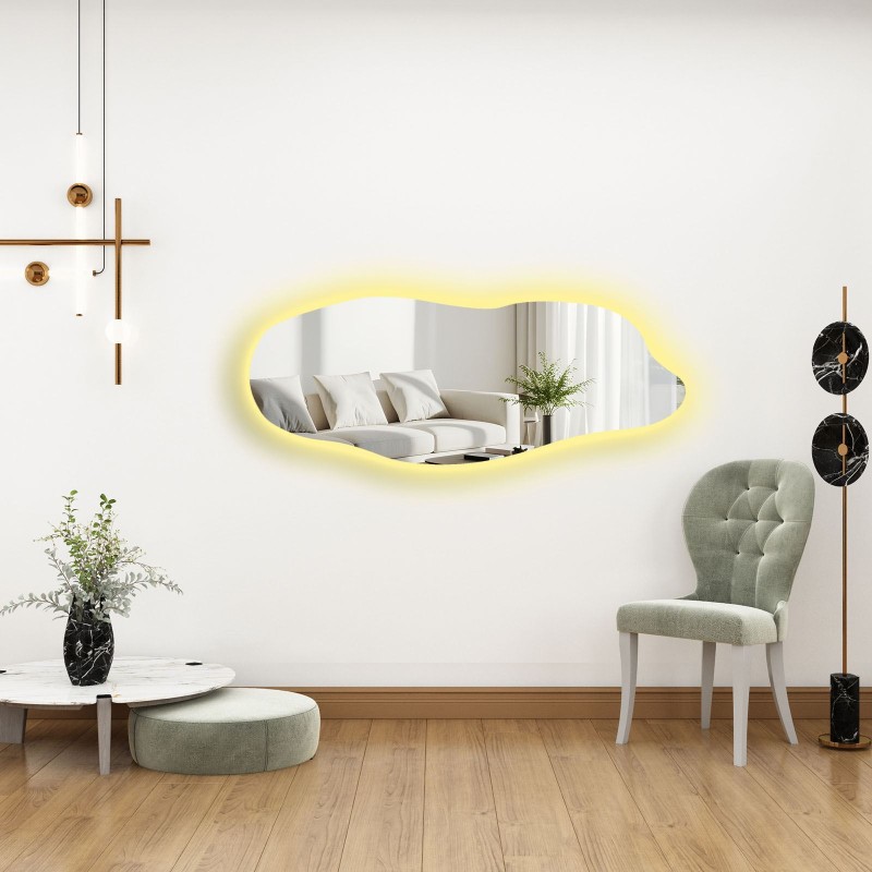 Mirror with Led Lighting 52135Ledayna-001 Multicolor