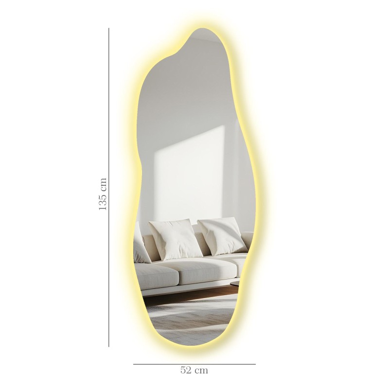 Mirror with Led Lighting 52135Ledayna-001 Multicolor